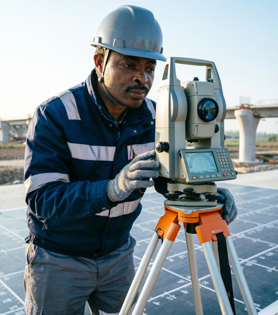 Land surveying fieldwork Dar es Salaam GEOPLAN EA